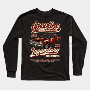 Gasoline instead of blood muscle car III Long Sleeve T-Shirt